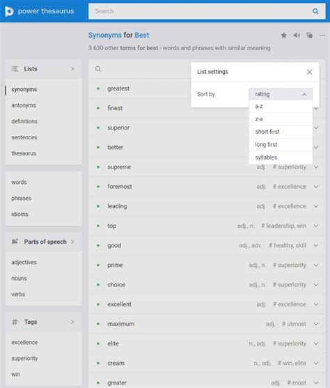 free synonym power thesaurus.